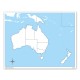 Australien: Arbeitskarte - unbeschriftet