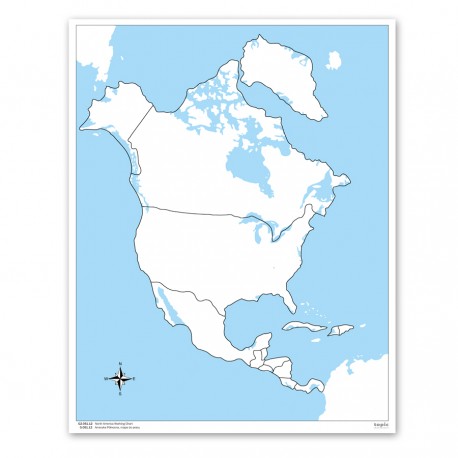 Nordamerika, Arbeitskarte