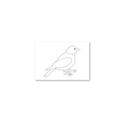 Vogel: Zeichenpapier DIN A6, 200 Blätter
