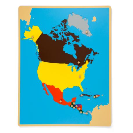 Puzzlekarte Nordamerika