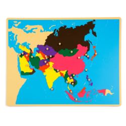 Puzzlekarte Asien