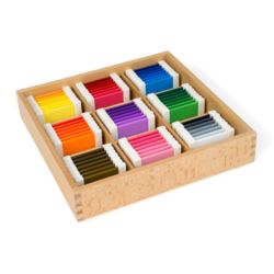 Farbtäfelchen, Schattierungskasten mit neun Farben