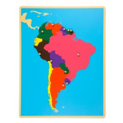 Puzzlekarte Südamerika