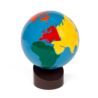 Globe met de werelddelen