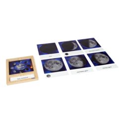 Mondphasen, 3D-Karten mit Tablett, DE