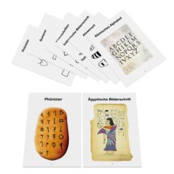 Set kaarten geschiedenis van het alfabet - B4, NL