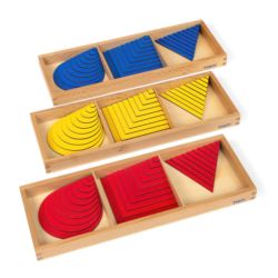 Satz Kreise - Dreiecke und Quadrate