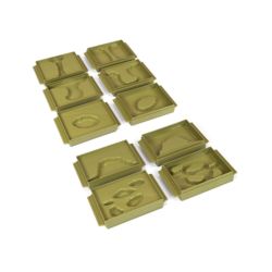 Schalen Land- und Wasserformen